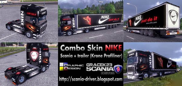 Combo Skin NIKE (Scania + trailer)