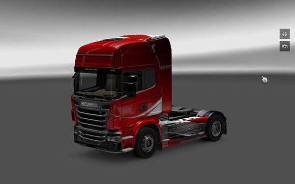 Red Luxur Skin Scania