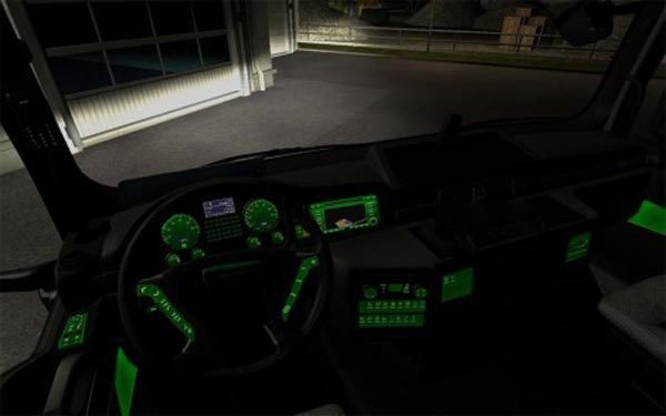 Man Tgx Green Light Dashboard