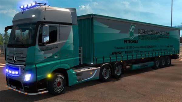 Mercedes Actros MP4 Petronas F1 Combo Pack v 1.0.0