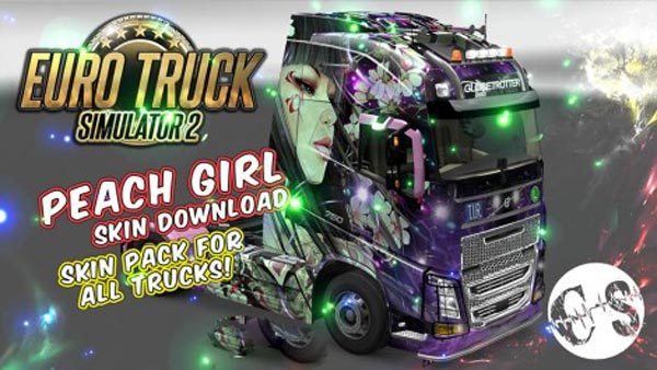 Peach Girl Skin Pack for All Trucks
