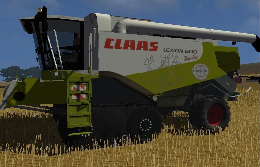 Claas Lexion 600 Terra Trac European Tour Skin Farming Simulator 2017 17 Mods Ats Mods 2214