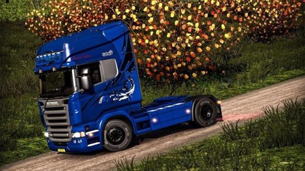 Scania Rjl Skin Blue Shark Farming Simulator 17 17 Mods Ats Mods