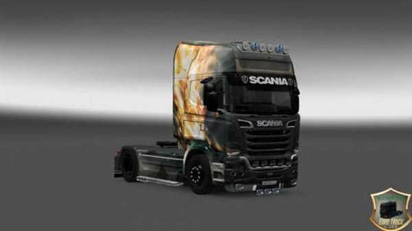 Scania Streamline Fire Dragon Skin