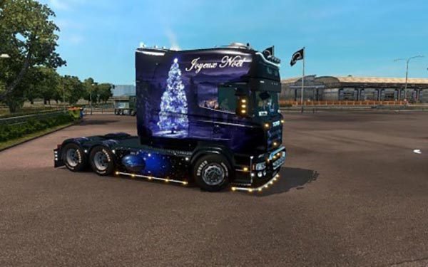 Christmas skin Scania Longline RJL