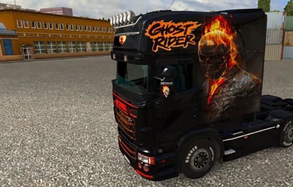 Scania RJL Ghost Rider Skin