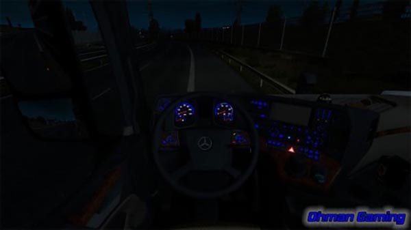 Mercedes Benz MP4 Blue Dashboard Lights
