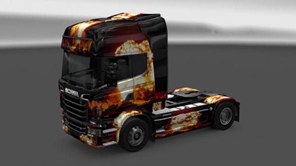 Scania Streamline Flame Skin