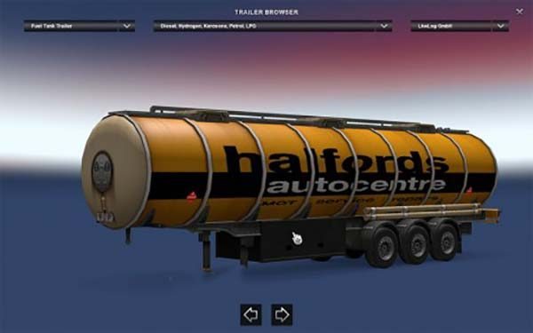 Halfords fuel tank trailer