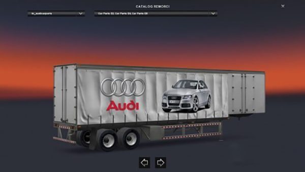 Audi Curtain Trailer
