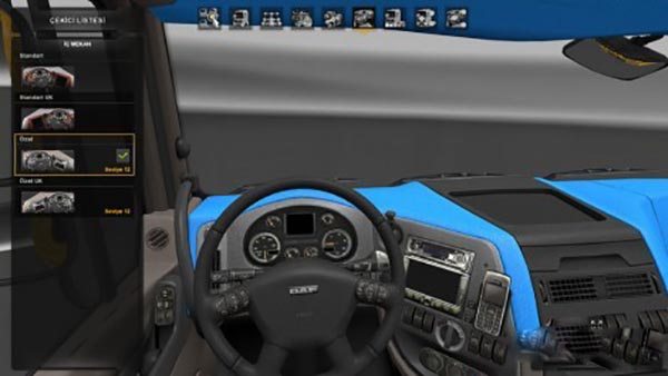 Daf Xf 105 Blue Interior - Farming Simulator 2017   17 Mods 