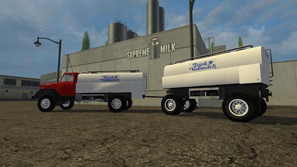Magirus milk Truck with trailer v 1.0 [MP] 2