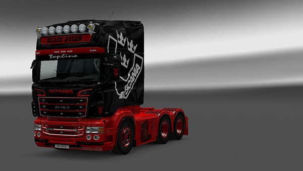 Scania RJL Black Queen Skin - Farming simulator 2017 / 17 mods | ATS mods