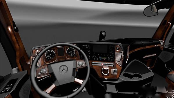 Mercedes Actros MP4 2014 Brown Black Interior